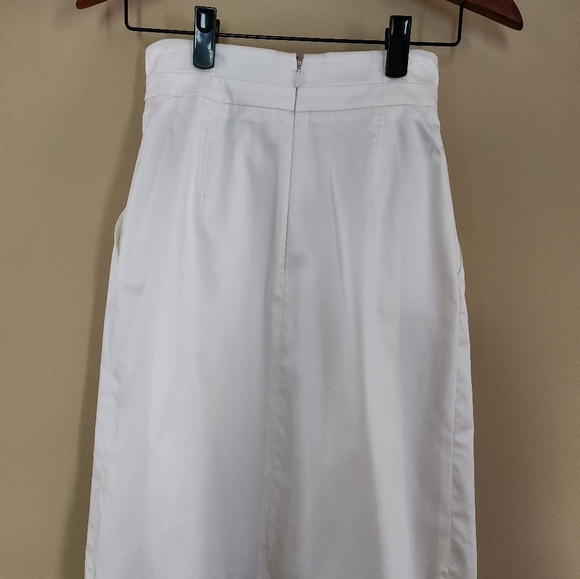 Celine, Poplin skirt,  Women’s Midi, White, Size 36 - Picture 2 of 11